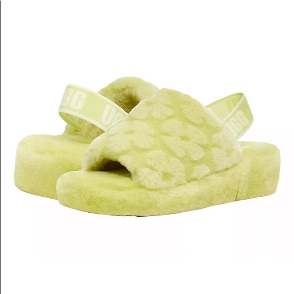 NWT Woman’s UGG’s Fluff Yeah Poppy Slides/Sandel’s Sz 12 - Picture 2 of 10